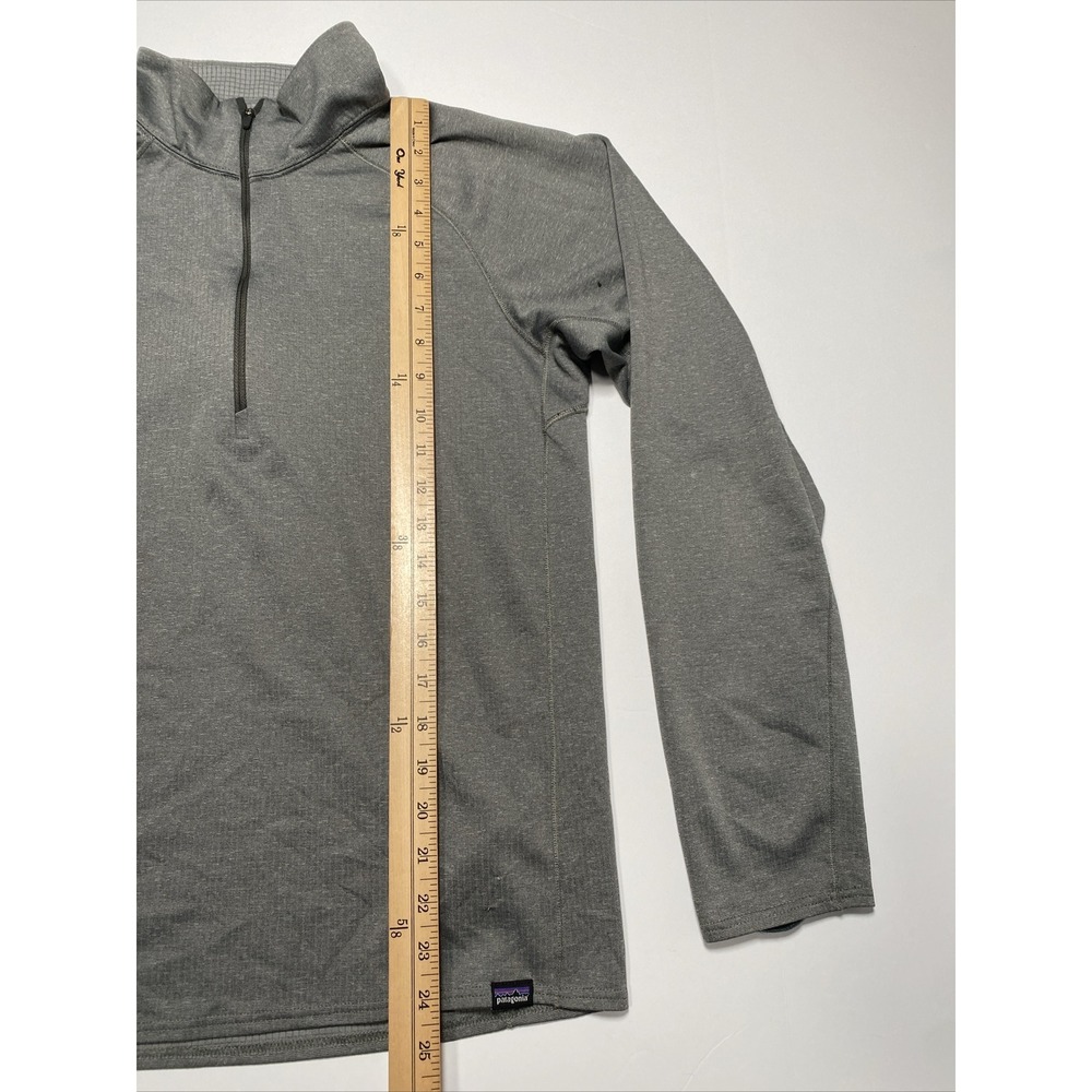 Patagonia Men's Medium Capilene Midweight Baselayer 1/2 Zip Gray - Picture 5 of 9